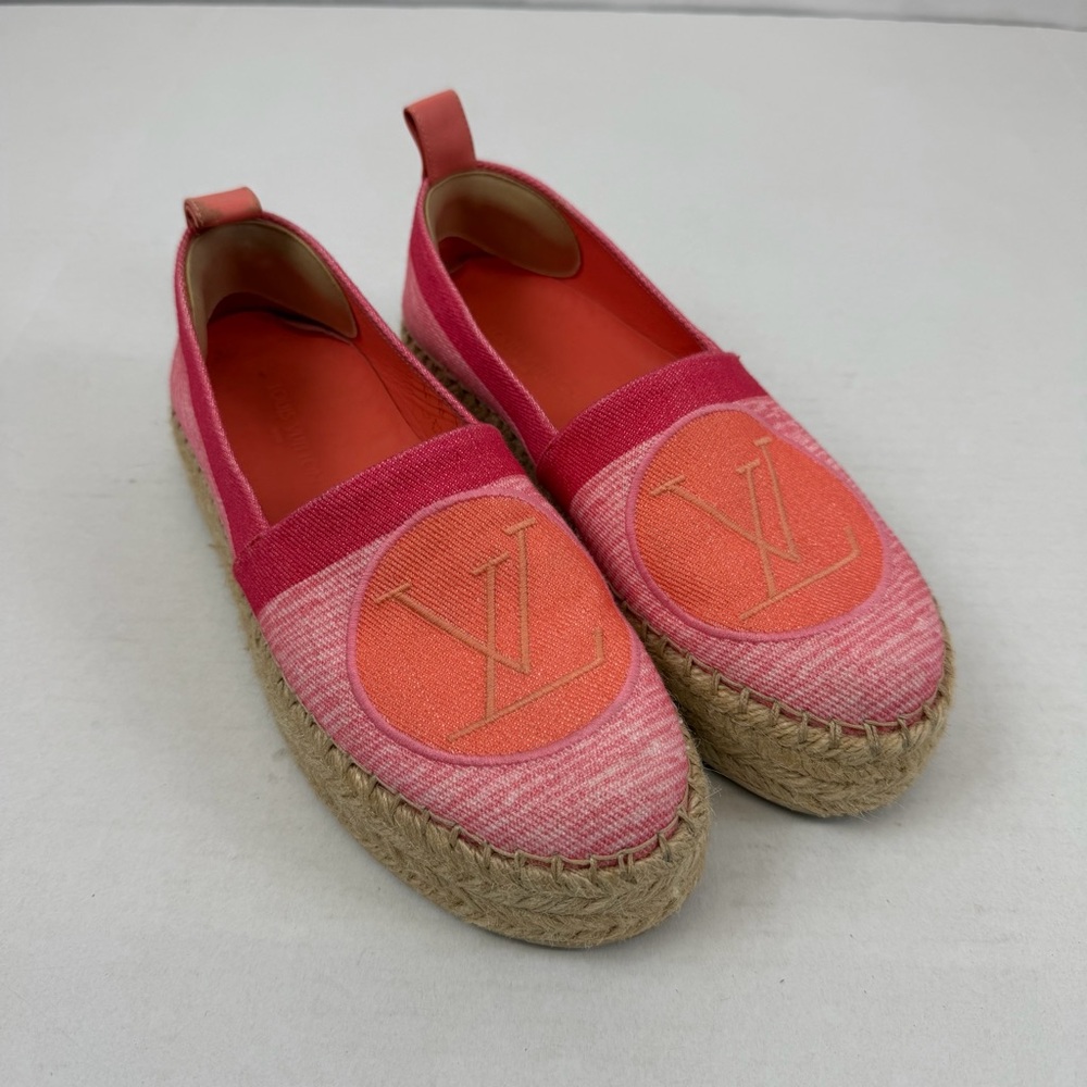 Louis Vuitton Gradient Canvas Espadrilles Pink/Coral Size 35 (US 5)